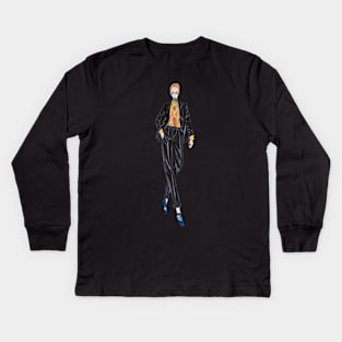 Am on a catwalk Kids Long Sleeve T-Shirt